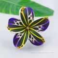 Hand Colorful Artificial Frangipani Flowe with Shell Pearl